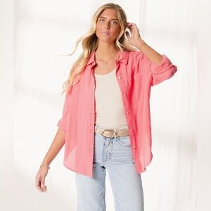 Pink Button-Down Shirt